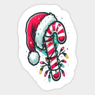 Candy Cane Sticker